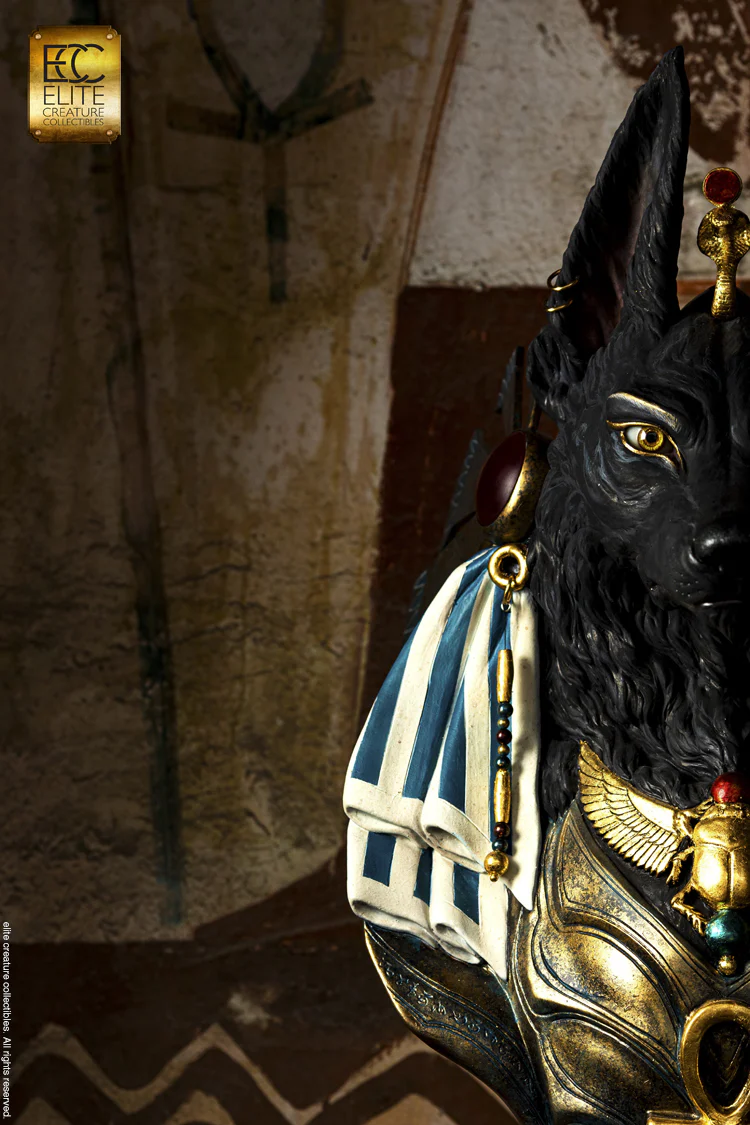 ELITE CREATURE - Anubis Life-Size Bust by Miyo Nakamura - Image 3