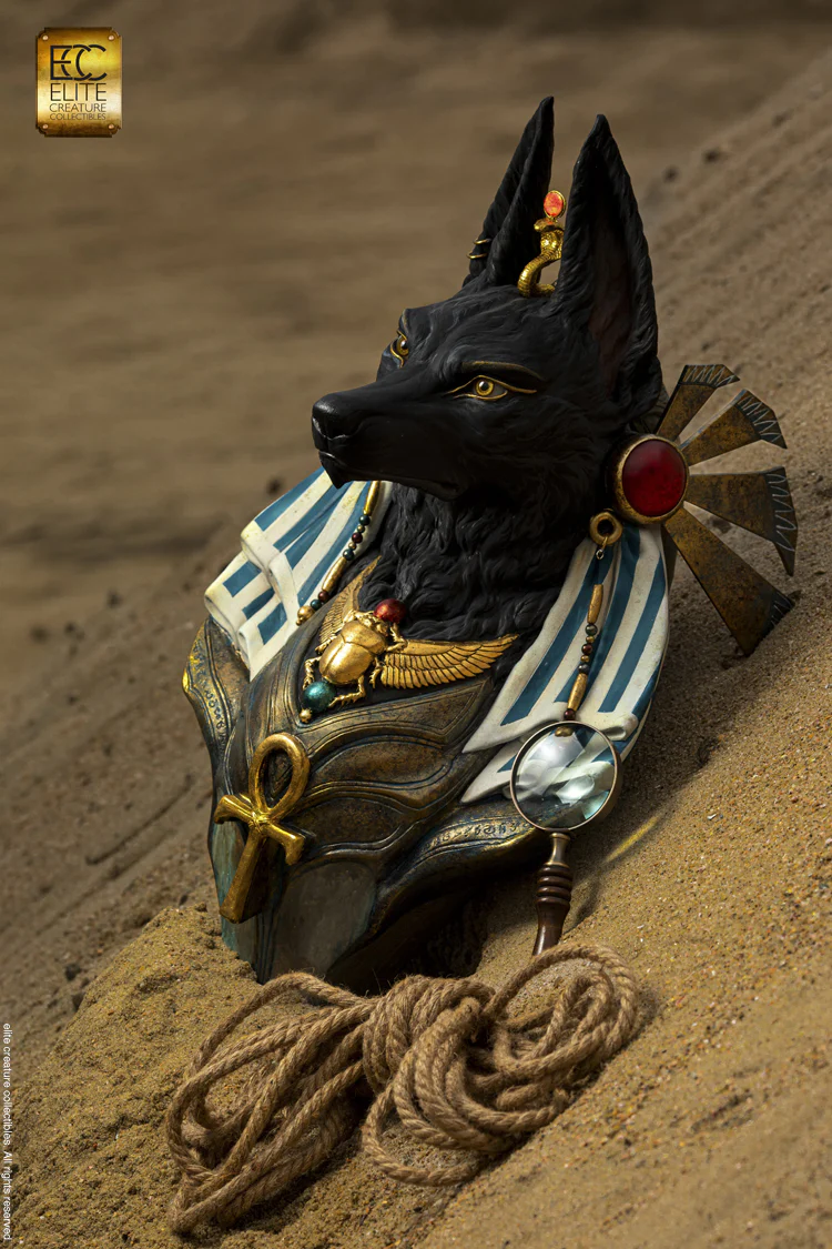 ELITE CREATURE - Anubis Life-Size Bust by Miyo Nakamura - Image 5