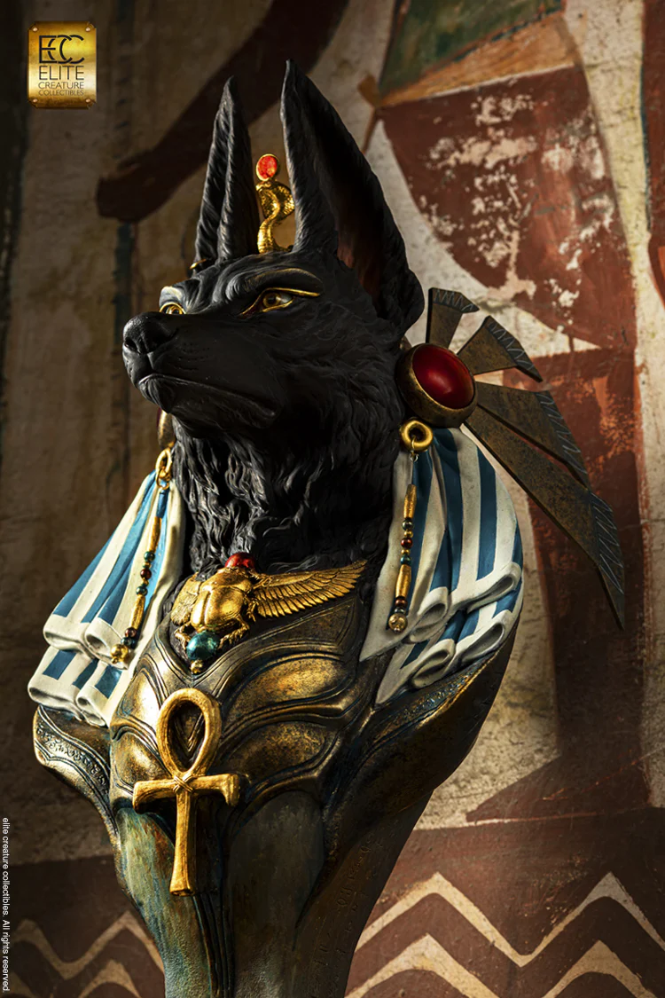 ELITE CREATURE - Anubis Life-Size Bust by Miyo Nakamura - Image 6
