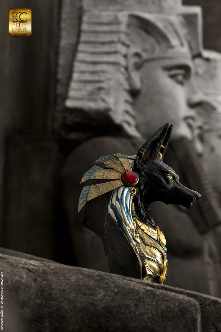 ELITE CREATURE - Anubis Life-Size Bust by Miyo Nakamura - Image 7