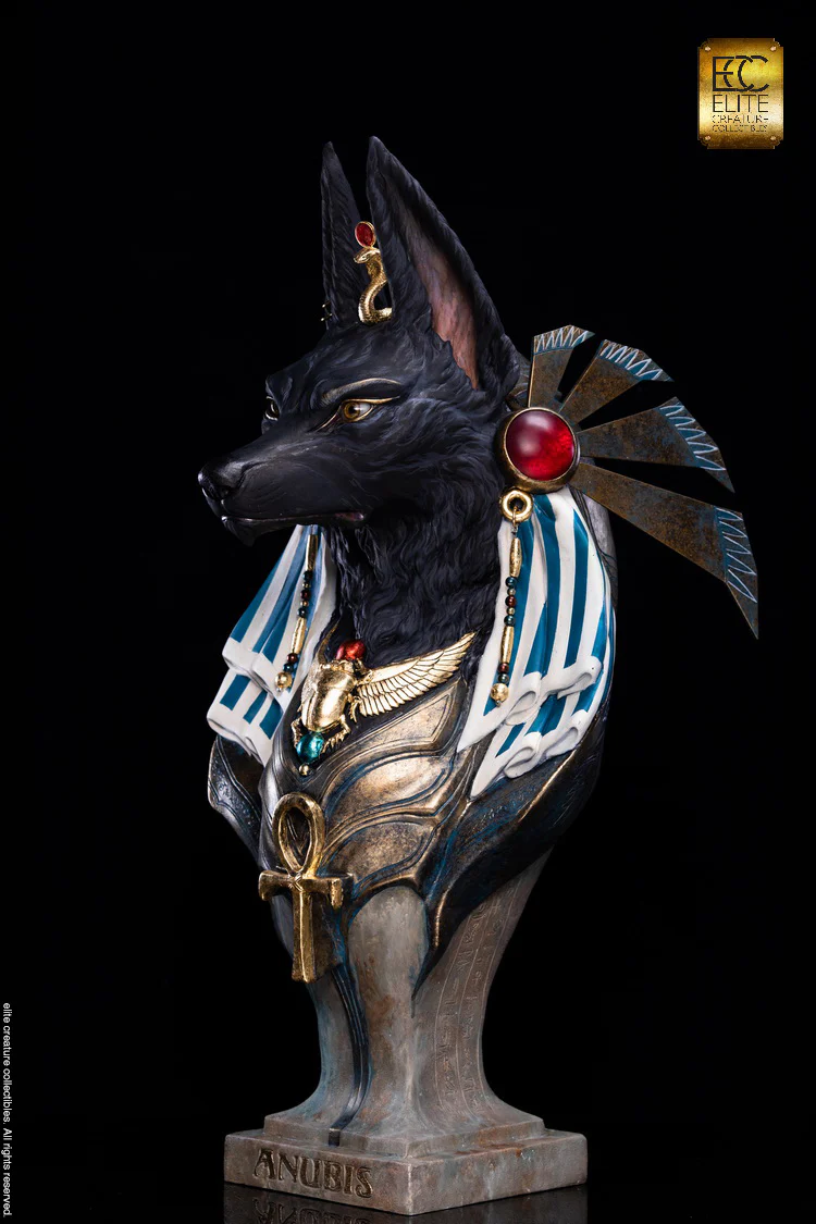 ELITE CREATURE - Anubis Life-Size Bust by Miyo Nakamura - Image 8