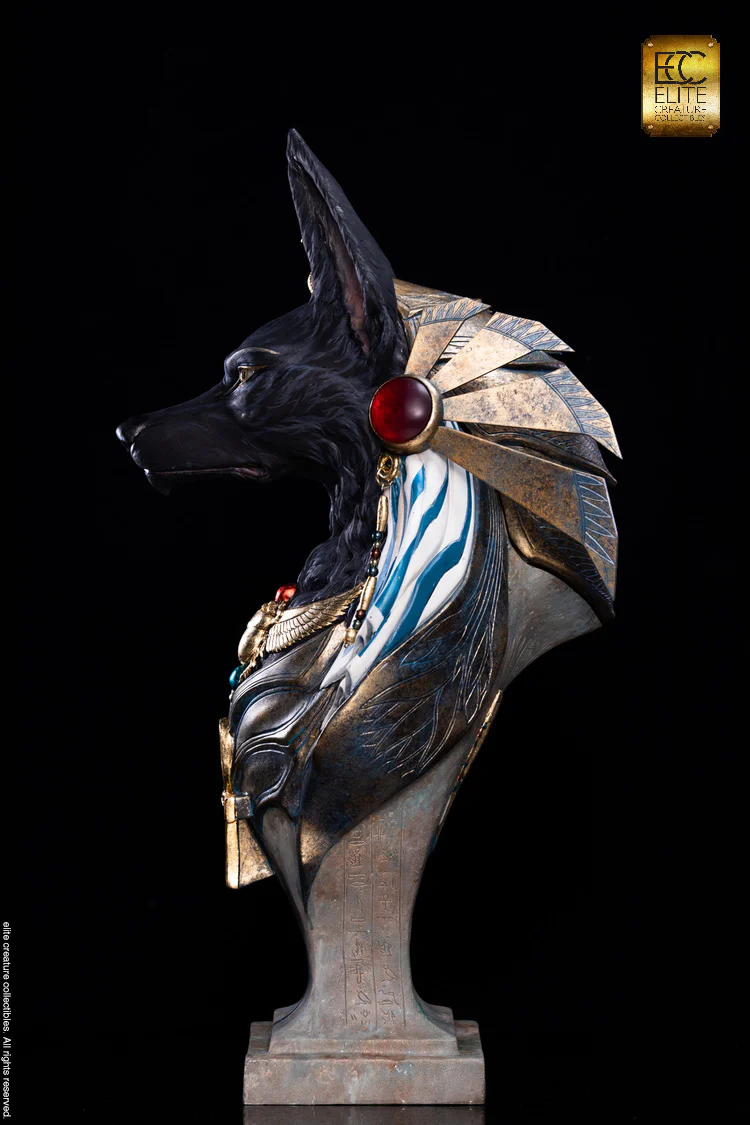 ELITE CREATURE - Anubis Life-Size Bust by Miyo Nakamura - Image 9