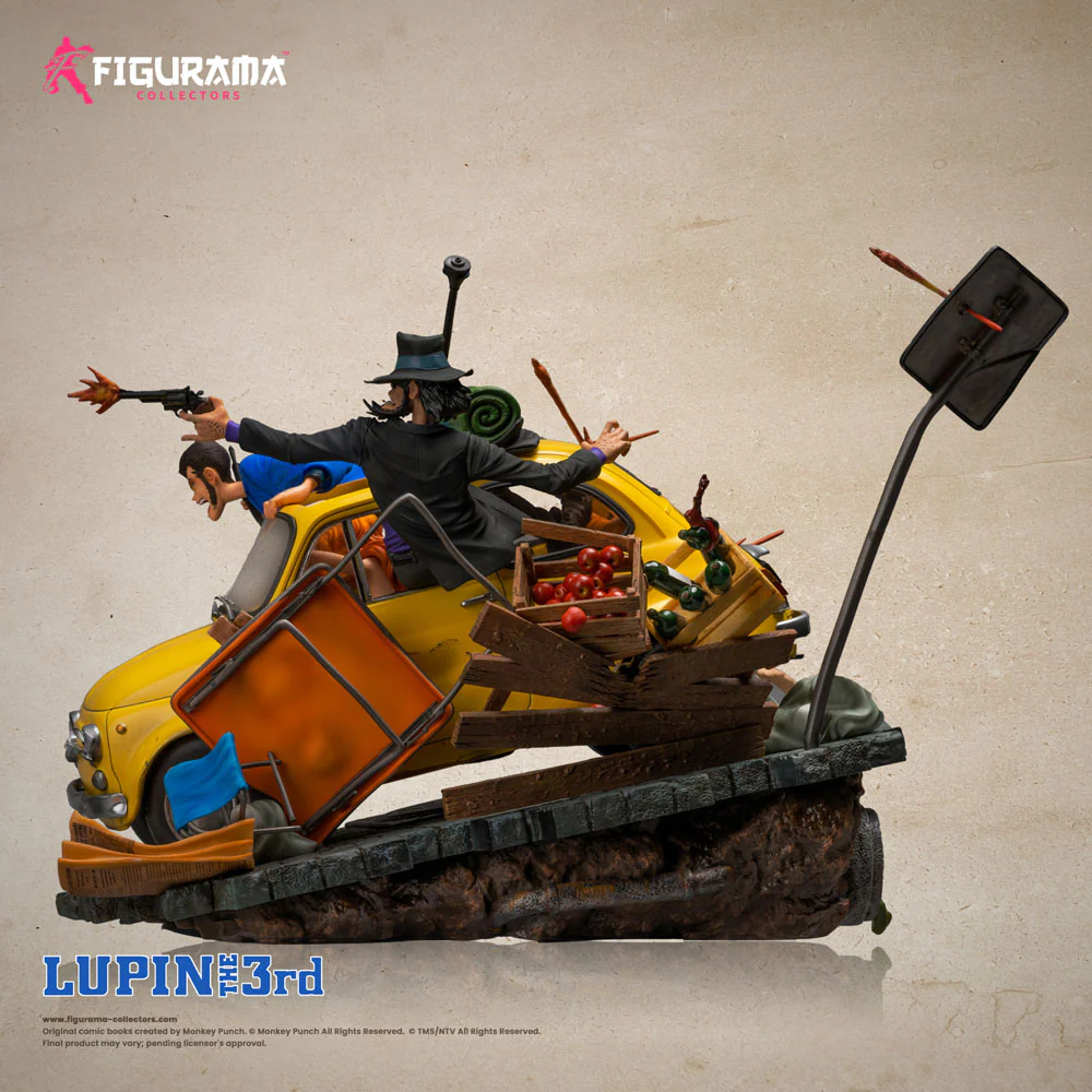 FIGURAMA - Lupin III Elite Diorama Statue 1/8 Lupin, Jigen & Fujiko - Image 13