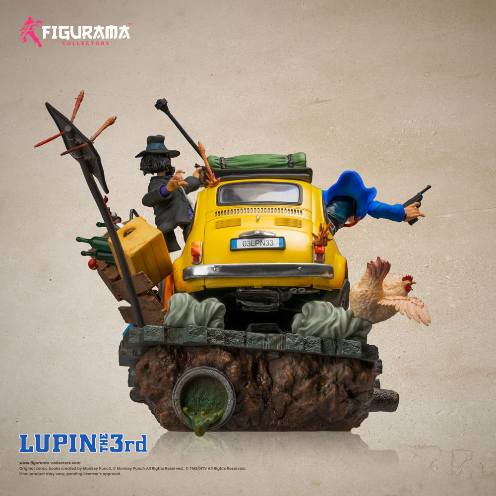 FIGURAMA - Lupin III Elite Diorama Statue 1/8 Lupin, Jigen & Fujiko - Image 14