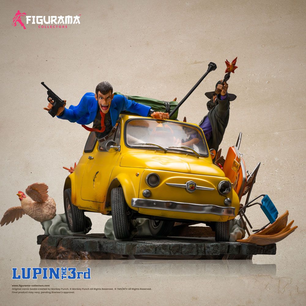 FIGURAMA - Lupin III Elite Diorama Statue 1/8 Lupin, Jigen & Fujiko - Image 4