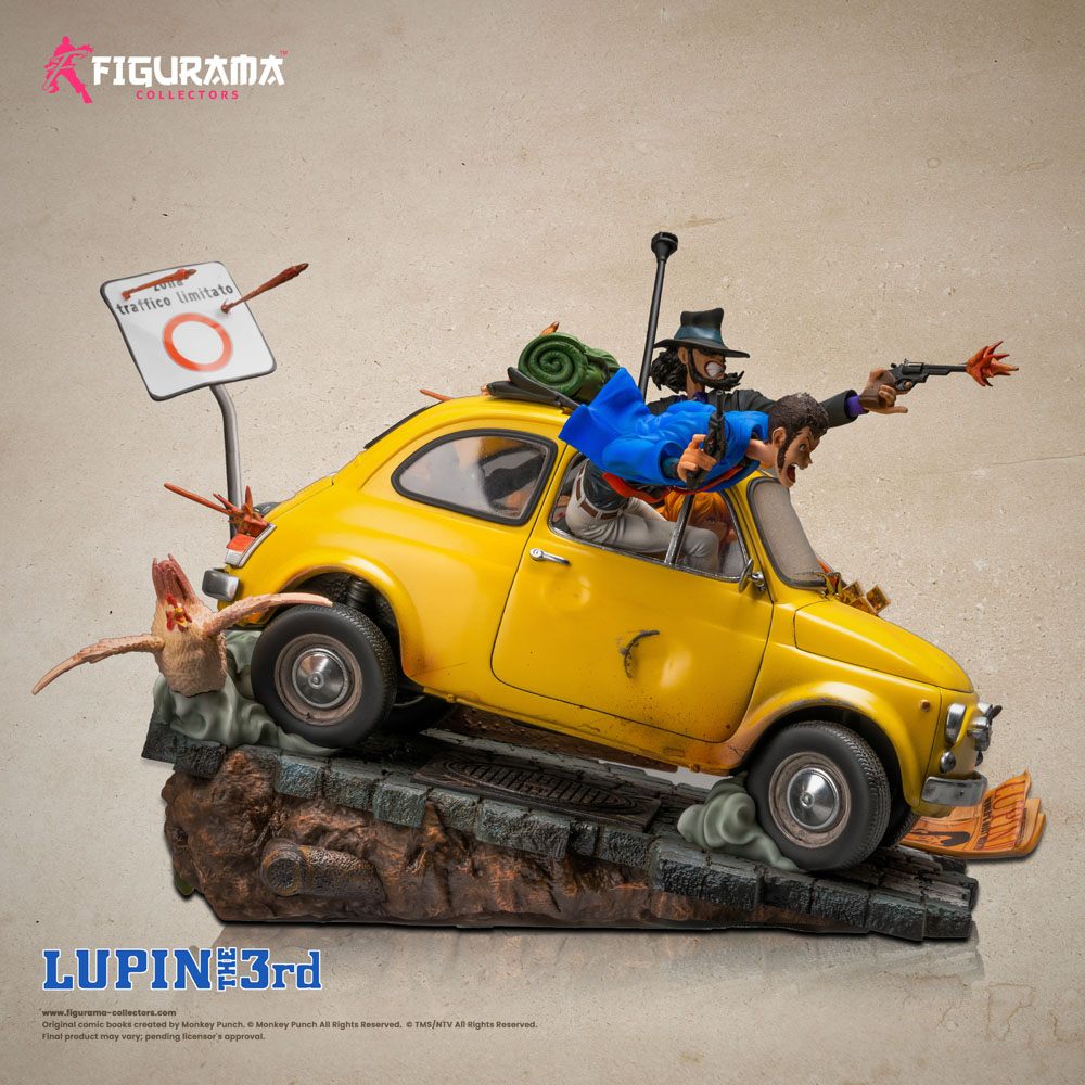 FIGURAMA - Lupin III Elite Diorama Statue 1/8 Lupin, Jigen & Fujiko - Image 5
