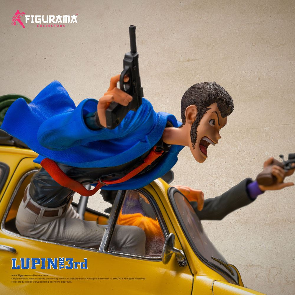 FIGURAMA - Lupin III Elite Diorama Statue 1/8 Lupin, Jigen & Fujiko - Image 9