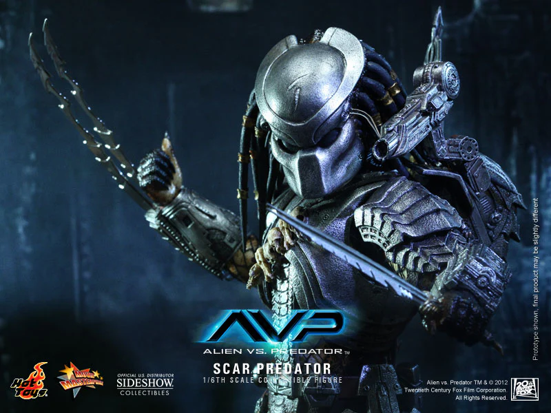 HOT TOYS - Aliens vs Predator - Scar Predator - Movie Masterpiece 1:6 Action Doll MMS190 - Image 3