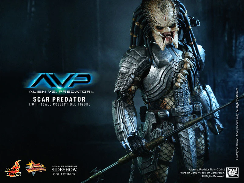 HOT TOYS - Aliens vs Predator - Scar Predator - Movie Masterpiece 1:6 Action Doll MMS190 - Image 4