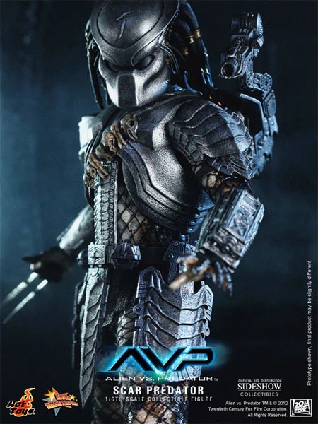 HOT TOYS - Aliens vs Predator - Scar Predator - Movie Masterpiece 1:6 Action Doll MMS190 - Image 7