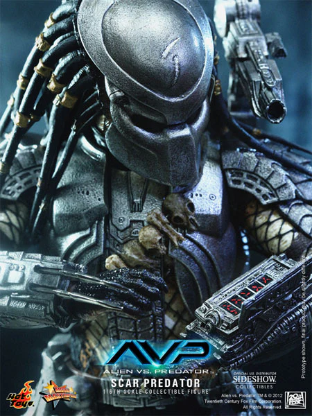 HOT TOYS - Aliens vs Predator - Scar Predator - Movie Masterpiece 1:6 Action Doll MMS190 - Image 8