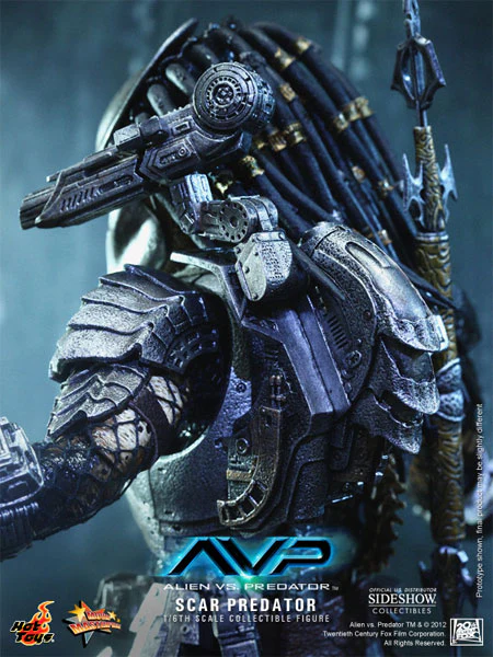 HOT TOYS - Aliens vs Predator - Scar Predator - Movie Masterpiece 1:6 Action Doll MMS190 - Image 9