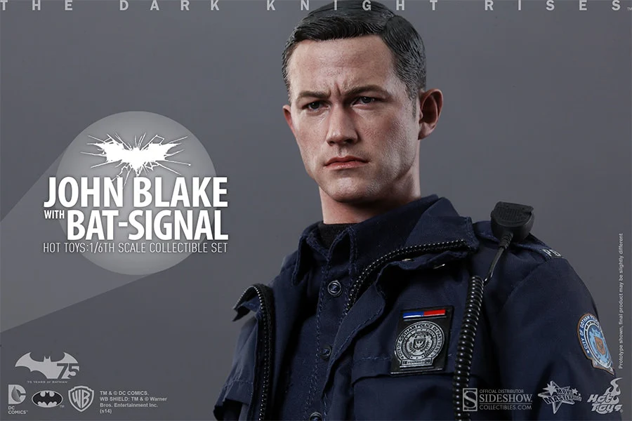 HOT TOYS - Dc Comics - Batman The Dark Knight Rises - Jhon Blake with Bat-signal 1:6 Action Doll - Image 5