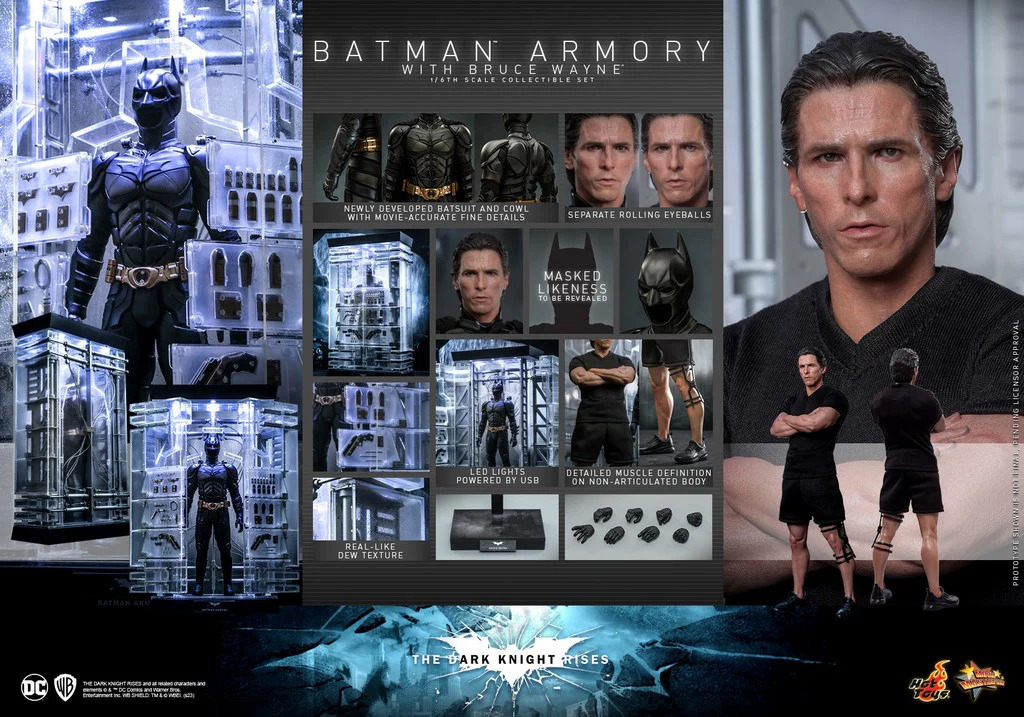 HOT TOYS - Dc Comics - Batman Armory with Bruce Wayne 1:6 Action Doll Set  MMS702 - Image 15