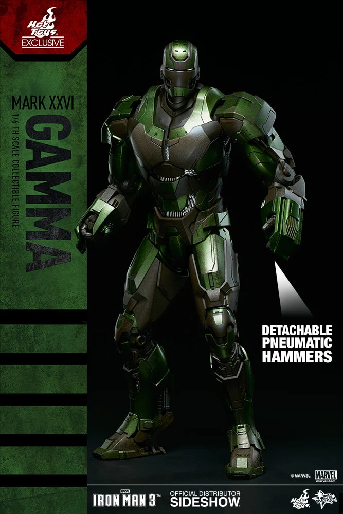 HOT TOYS - Marvel - Iron Man 3 - Iron Man Mark XXVI - Gamma - Movie Masterpiece 1:6 Action Doll EXCLUSIVE - Image 6
