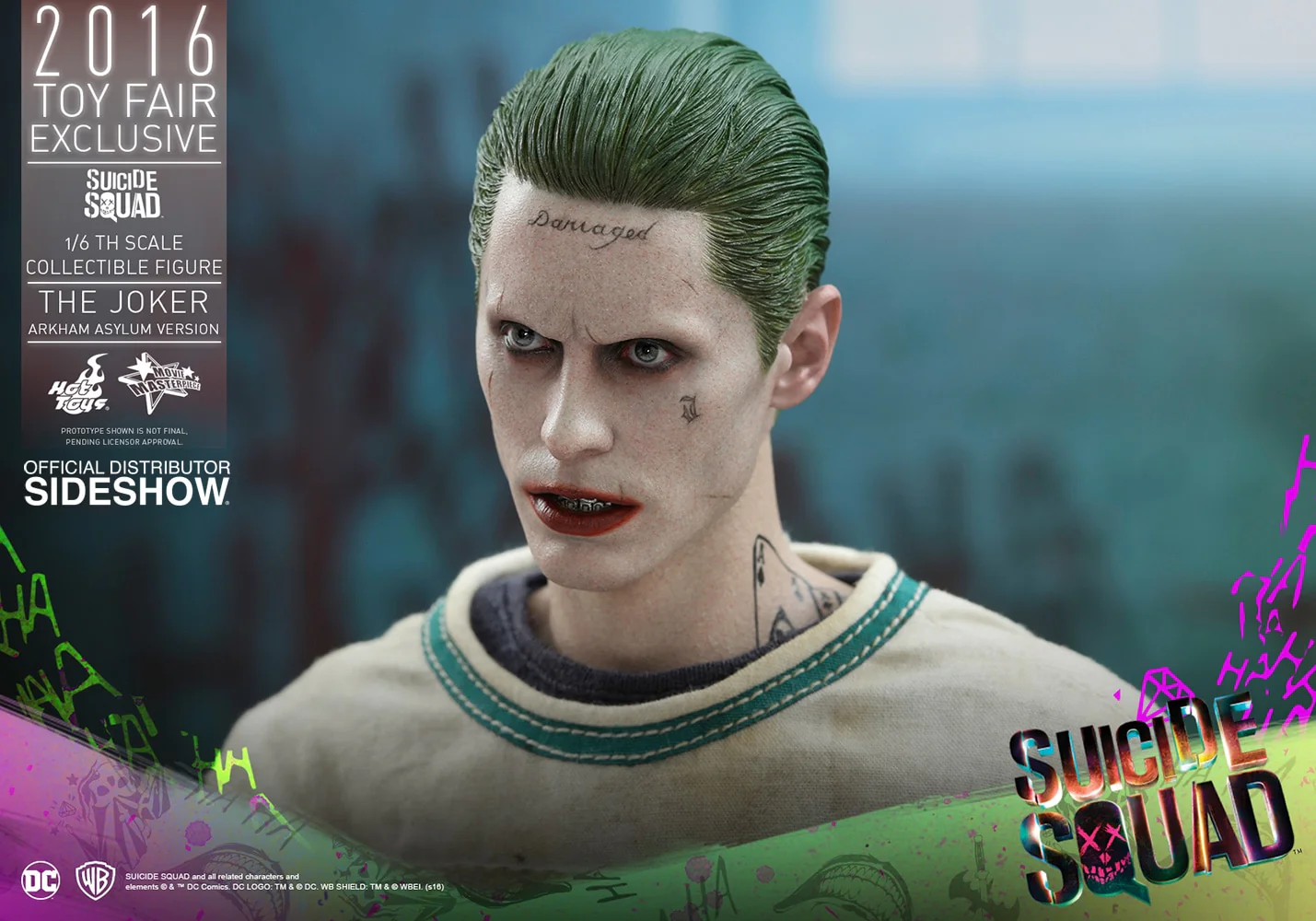 HOT TOYS - Dc Comics - Suicide Squad - The Joker (Arkham Asylum Ver) 2016 Toy Fair EXCLUSIVE - Movie Masterpiece 1:6 Action Doll - Image 3