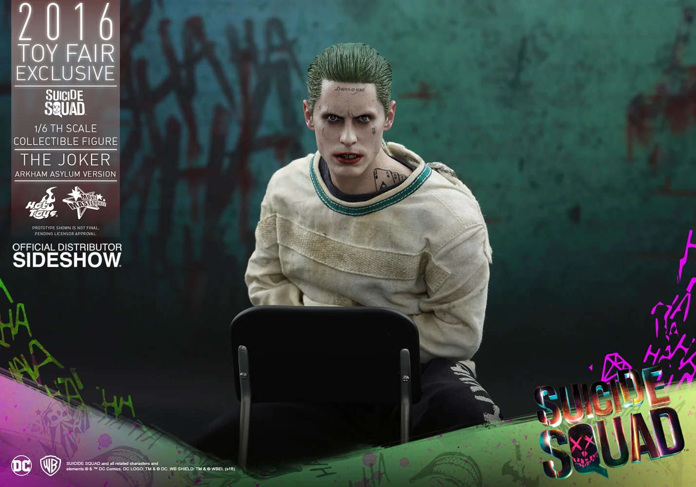 HOT TOYS - Dc Comics - Suicide Squad - The Joker (Arkham Asylum Ver) 2016 Toy Fair EXCLUSIVE - Movie Masterpiece 1:6 Action Doll - Image 4