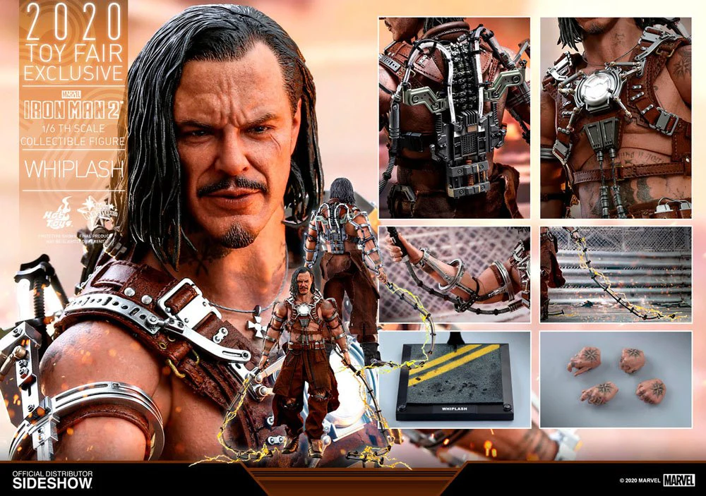 HOT TOYS - Marvel - Iron Man 2 Movie Masterpiece 1:6 Action Doll Whiplash 2020 Toy Fair EXCLUSIVE MMS569 - Image 9