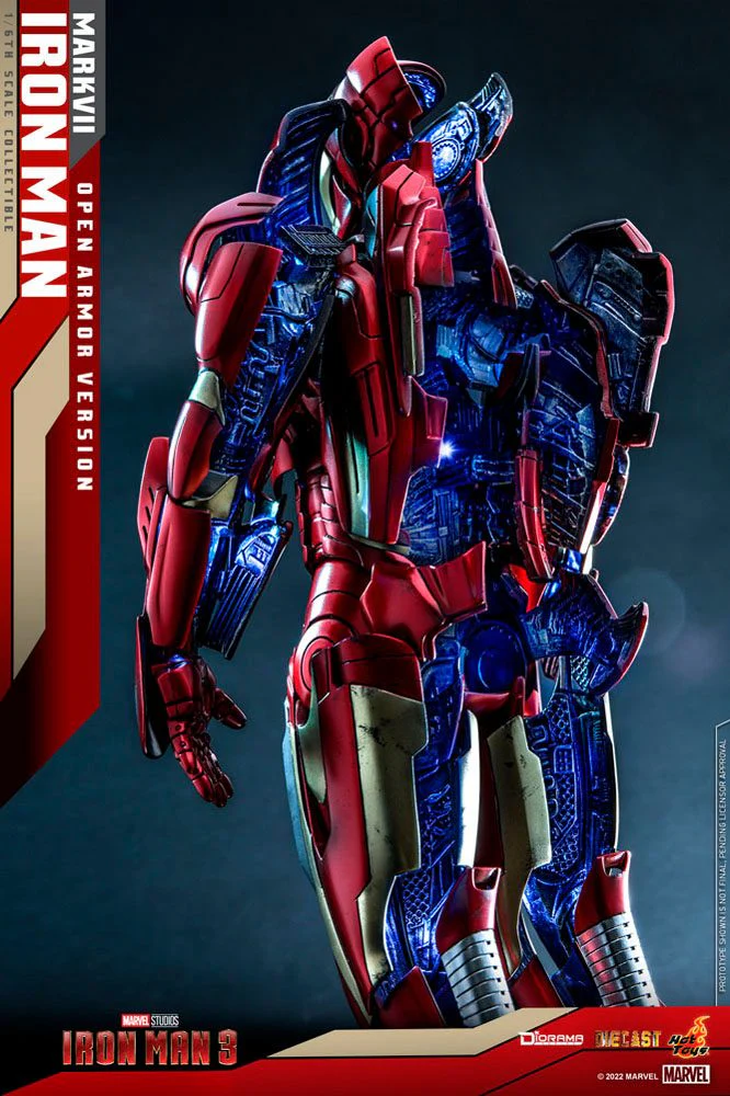 HOT TOYS - Marvel - Iron Man 3 Diorama 1:6 Action Doll Iron Man Mark VII (Open Armor Ver) DS004-D51 - Image 3