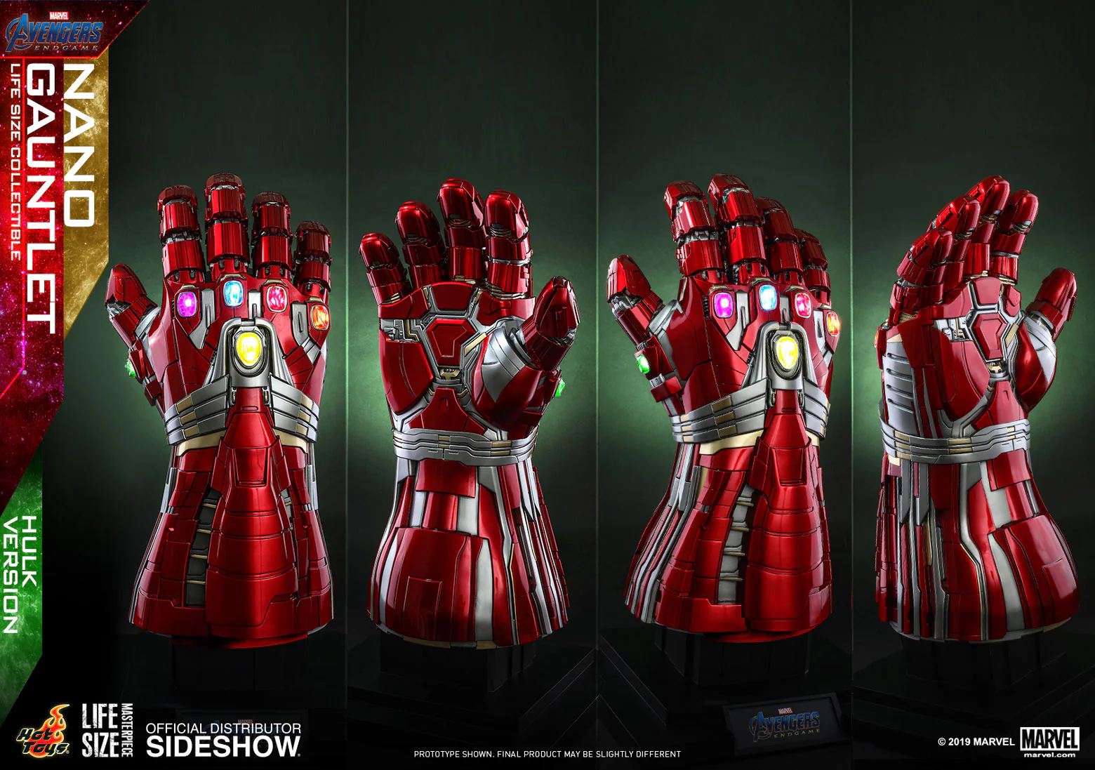 HOT TOYS - Marvel - Avengers Endgame - Hulk Ver Nano Gauntlet - Life-Size Replica LMS008 - Image 9