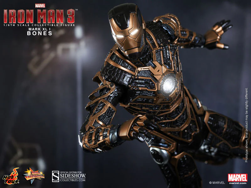 HOT TOYS - Marvel - Iron Man 3 - Iron Man Mark XLI Bones - Movie Masterpiece 1:6 Action Doll MMS251 - Image 4