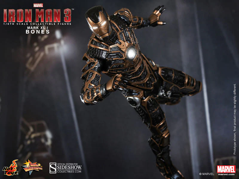 HOT TOYS - Marvel - Iron Man 3 - Iron Man Mark XLI Bones - Movie Masterpiece 1:6 Action Doll MMS251 - Image 5