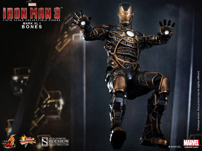 HOT TOYS - Marvel - Iron Man 3 - Iron Man Mark XLI Bones - Movie Masterpiece 1:6 Action Doll MMS251 - Image 6