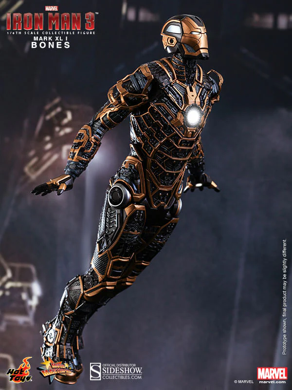 HOT TOYS - Marvel - Iron Man 3 - Iron Man Mark XLI Bones - Movie Masterpiece 1:6 Action Doll MMS251 - Image 7