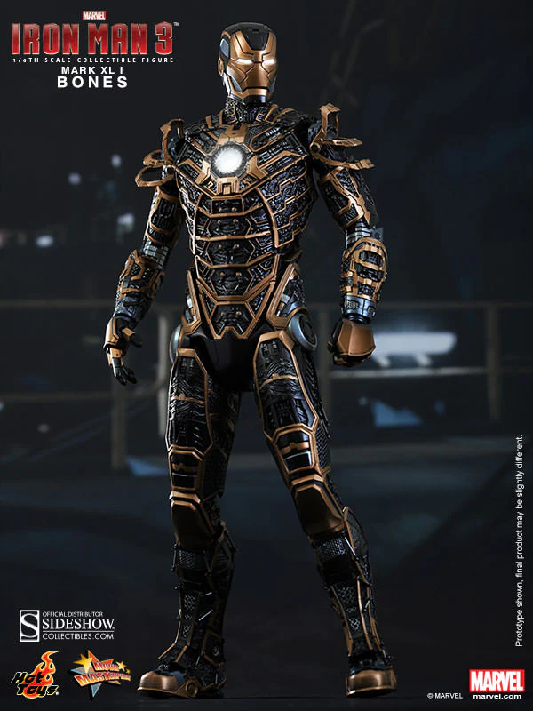 HOT TOYS - Marvel - Iron Man 3 - Iron Man Mark XLI Bones - Movie Masterpiece 1:6 Action Doll MMS251 - Image 8