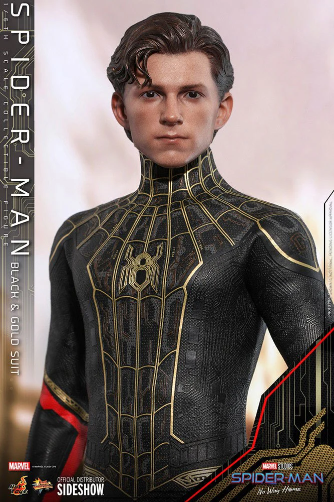 HOT TOYS - Marvel - Spider-Man No Way Home  Spider-Man (Black & Gold Suit) MMS604 - Image 14