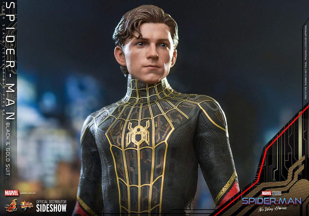 HOT TOYS - Marvel - Spider-Man No Way Home  Spider-Man (Black & Gold Suit) MMS604 - Image 16
