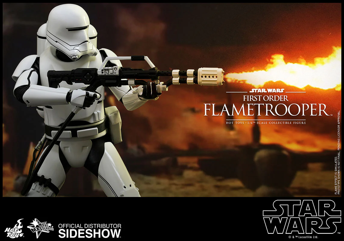 OFFERTA HOT TOYS - Star Wars - Episode VII The Force Awakens - First Order Flametrooper  MMS326- Movie Masterpiece 1:6 Action Doll MMS326 - Image 3