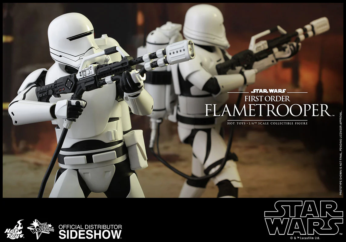 OFFERTA HOT TOYS - Star Wars - Episode VII The Force Awakens - First Order Flametrooper  MMS326- Movie Masterpiece 1:6 Action Doll MMS326 - Image 4