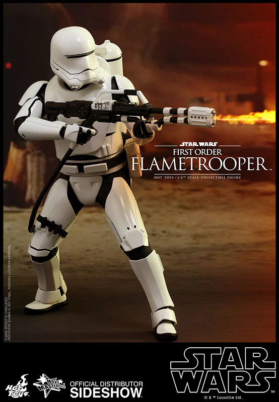 OFFERTA HOT TOYS - Star Wars - Episode VII The Force Awakens - First Order Flametrooper  MMS326- Movie Masterpiece 1:6 Action Doll MMS326 - Image 7