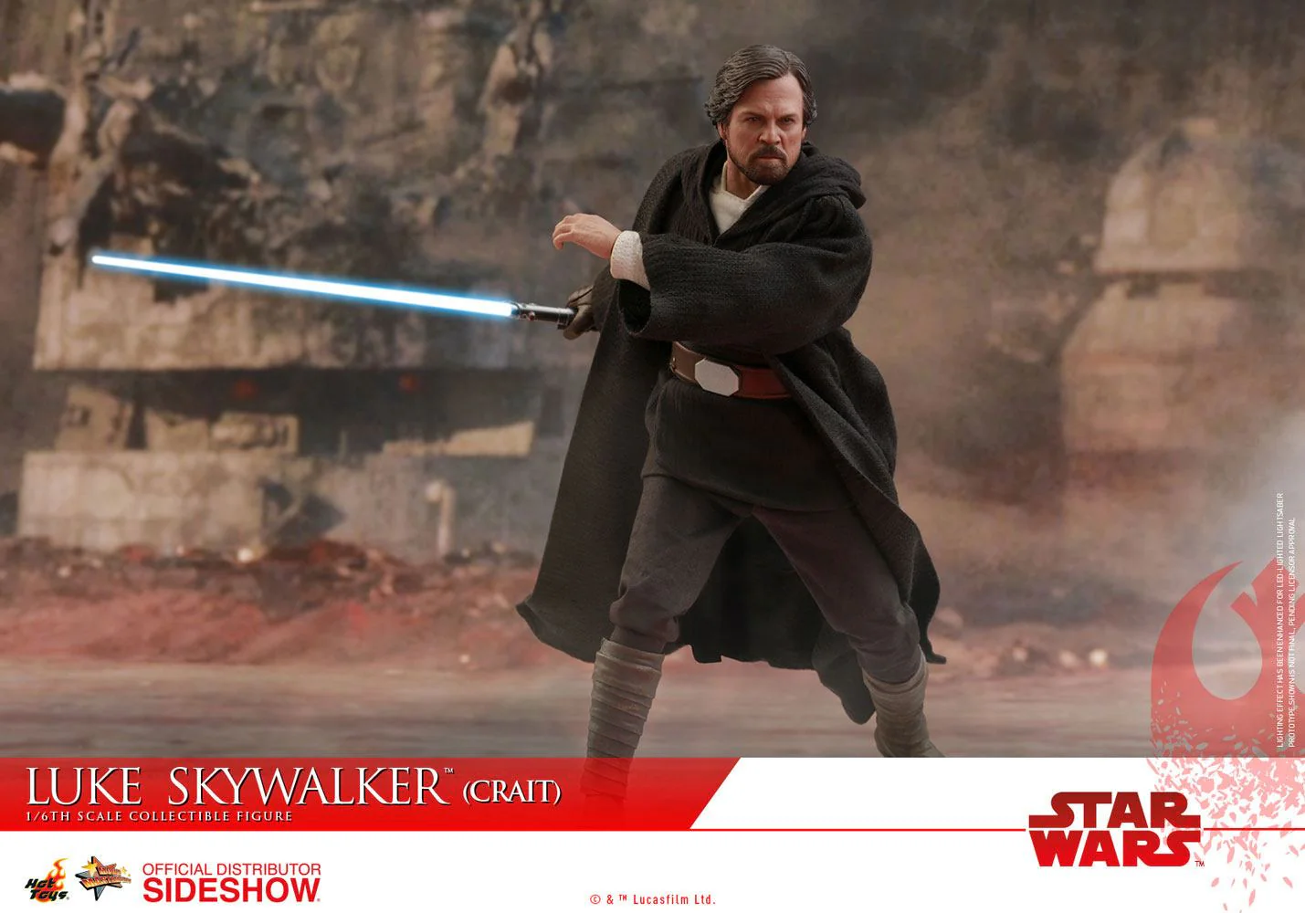 HOT TOYS - Star Wars - Episode VIII The Last Jedi - Luke Skywalker Crait - Movie Masterpiece 1:6 Action Doll MMS507 - Image 9