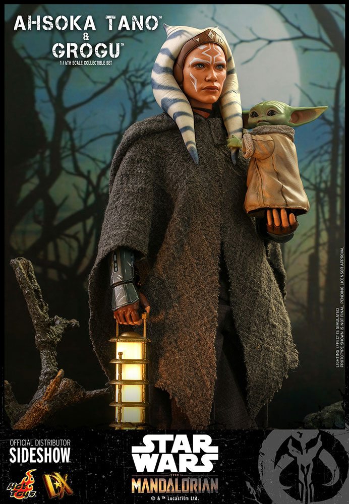 HOT TOYS - Star Wars The Mandalorian 1:6 Action Doll 2 Pack Ahsoka Tano & Grogu  DX21 - Image 11