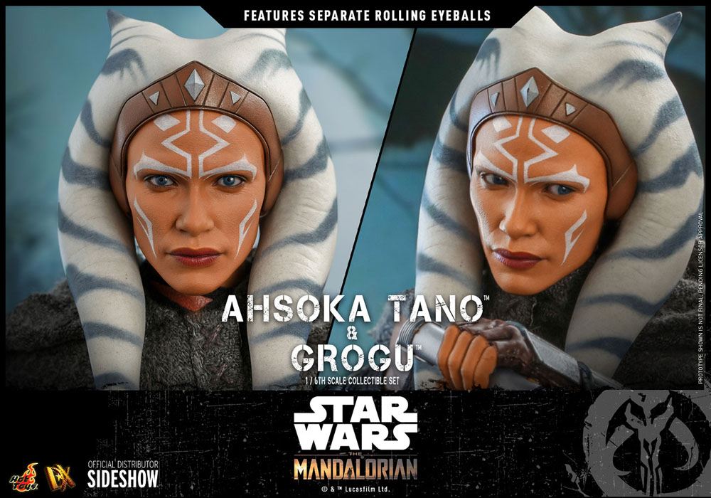 HOT TOYS - Star Wars The Mandalorian 1:6 Action Doll 2 Pack Ahsoka Tano & Grogu  DX21 - Image 14