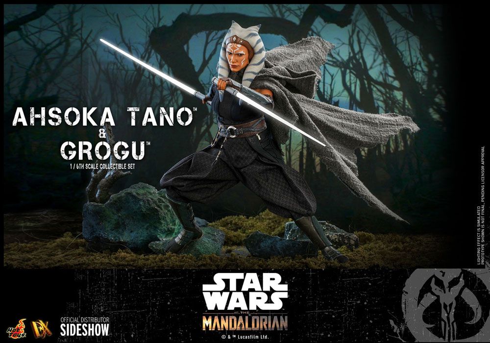 HOT TOYS - Star Wars The Mandalorian 1:6 Action Doll 2 Pack Ahsoka Tano & Grogu  DX21 - Image 16