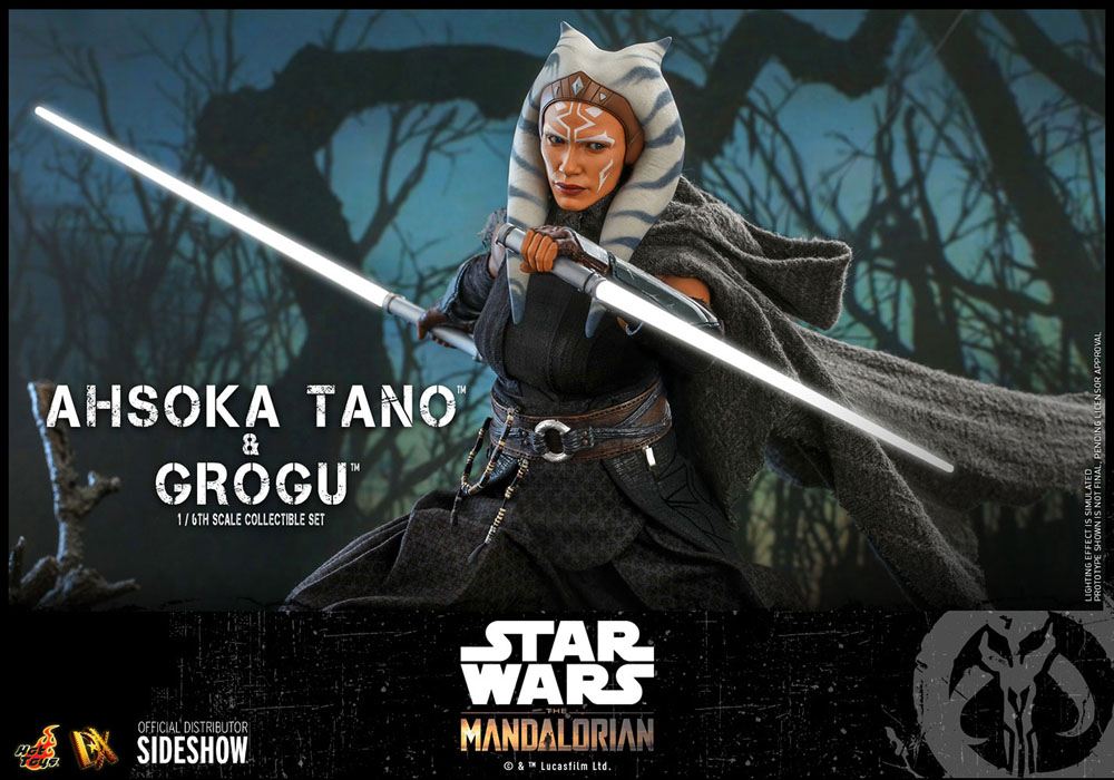 HOT TOYS - Star Wars The Mandalorian 1:6 Action Doll 2 Pack Ahsoka Tano & Grogu  DX21 - Image 19