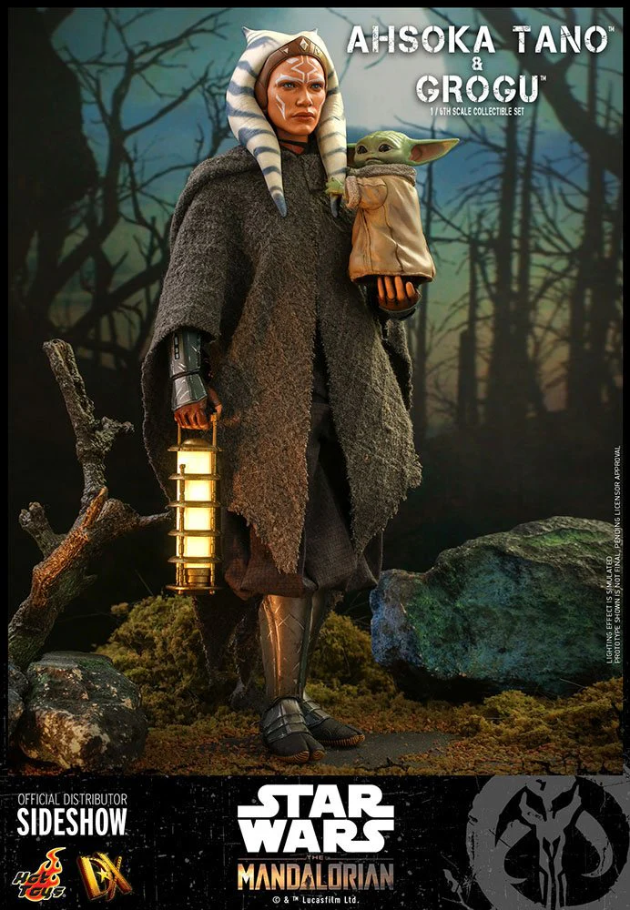 HOT TOYS - Star Wars The Mandalorian 1:6 Action Doll 2 Pack Ahsoka Tano & Grogu  DX21 - Image 7