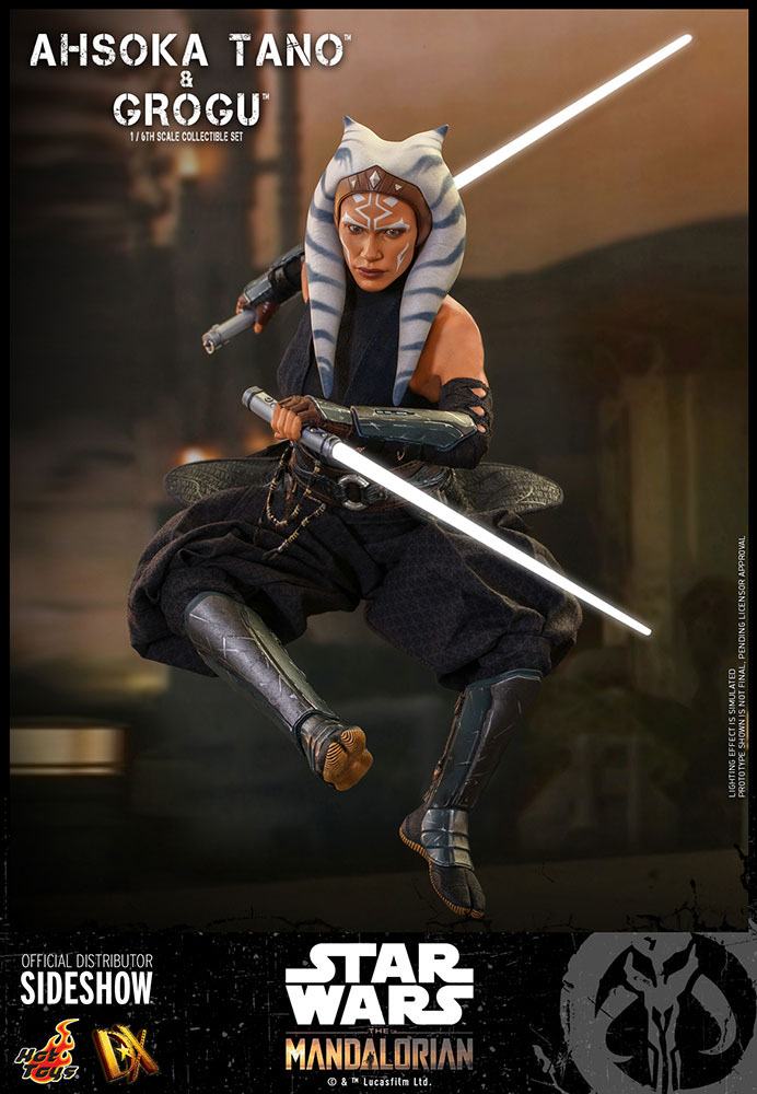 HOT TOYS - Star Wars The Mandalorian 1:6 Action Doll 2 Pack Ahsoka Tano & Grogu  DX21 - Image 8