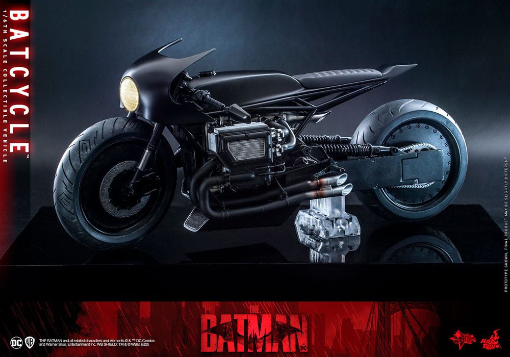 OFFERTA HOT TOYS - Dc Comics - The Batman Movie Masterpiece 1:6 Action Doll Batcycle MMS642 - Image 10