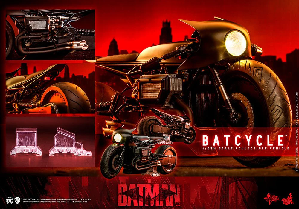 OFFERTA HOT TOYS - Dc Comics - The Batman Movie Masterpiece 1:6 Action Doll Batcycle MMS642 - Image 14