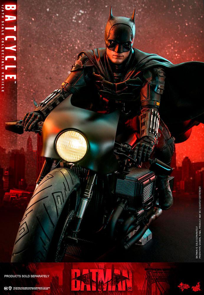 OFFERTA HOT TOYS - Dc Comics - The Batman Movie Masterpiece 1:6 Action Doll Batcycle MMS642 - Image 16
