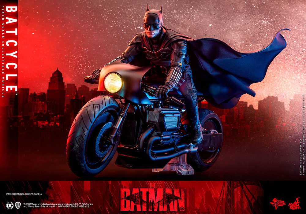 OFFERTA HOT TOYS - Dc Comics - The Batman Movie Masterpiece 1:6 Action Doll Batcycle MMS642 - Image 18
