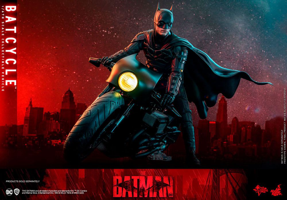 OFFERTA HOT TOYS - Dc Comics - The Batman Movie Masterpiece 1:6 Action Doll Batcycle MMS642 - Image 4