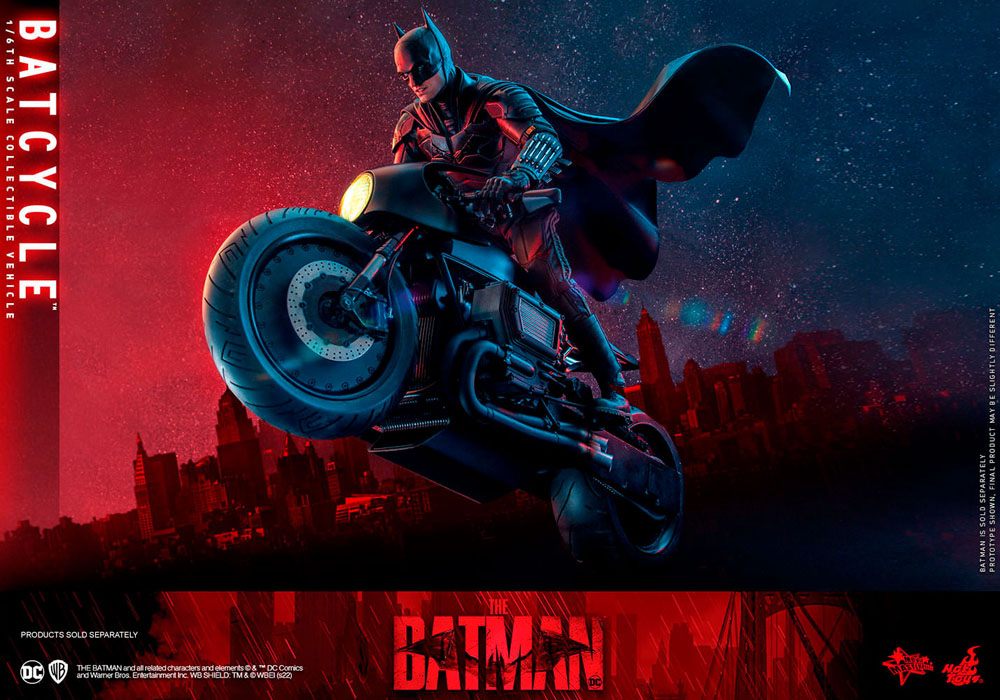 OFFERTA HOT TOYS - Dc Comics - The Batman Movie Masterpiece 1:6 Action Doll Batcycle MMS642 - Image 5