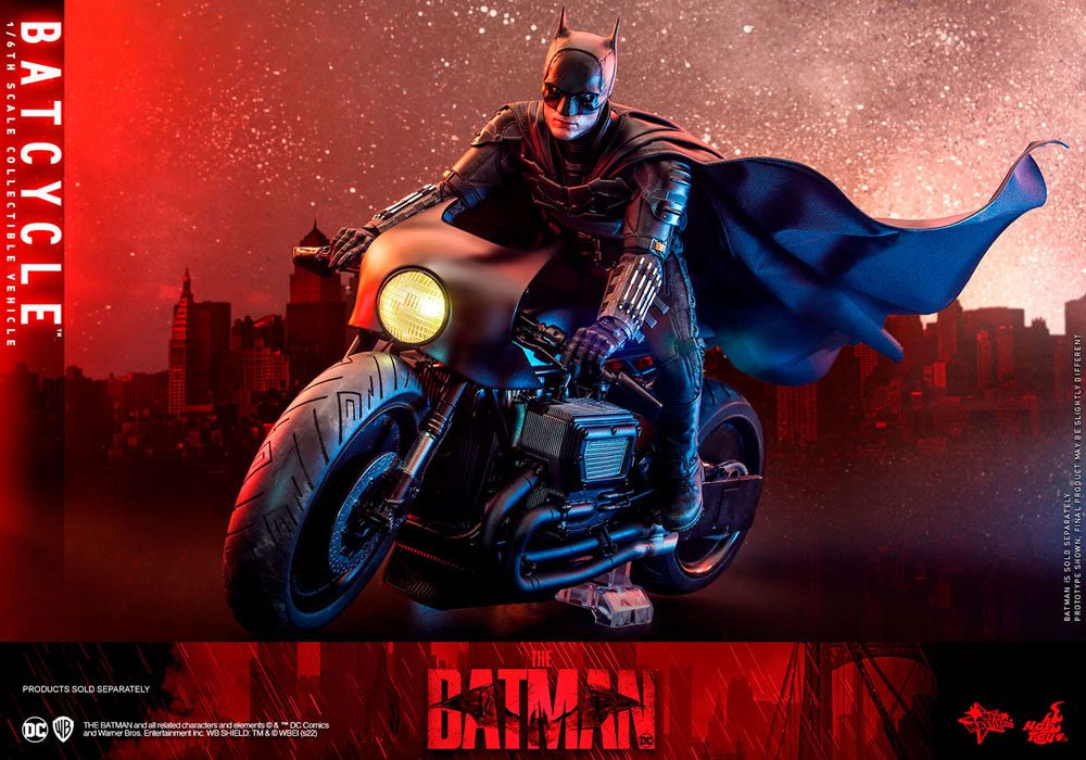 OFFERTA HOT TOYS - Dc Comics - The Batman Movie Masterpiece 1:6 Action Doll Batcycle MMS642 - Image 6