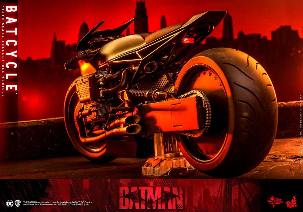 OFFERTA HOT TOYS - Dc Comics - The Batman Movie Masterpiece 1:6 Action Doll Batcycle MMS642 - Image 9
