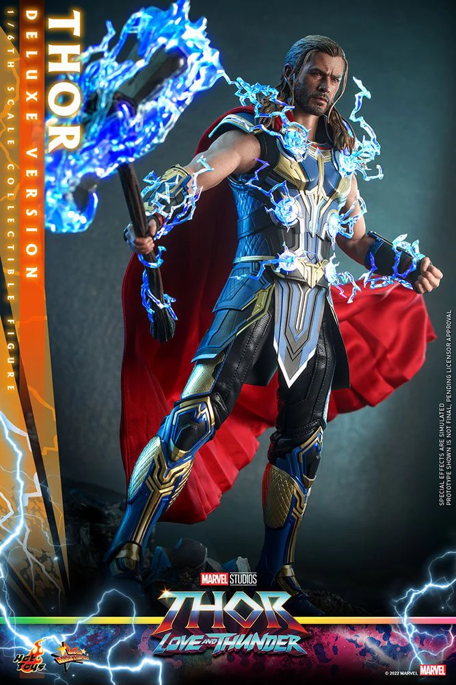 HOT TOYS - Marvel - Thor Love and Thunder Masterpiece 1:6 Action Doll Thor (DeLuxe Ver)  MMS656 - Image 11